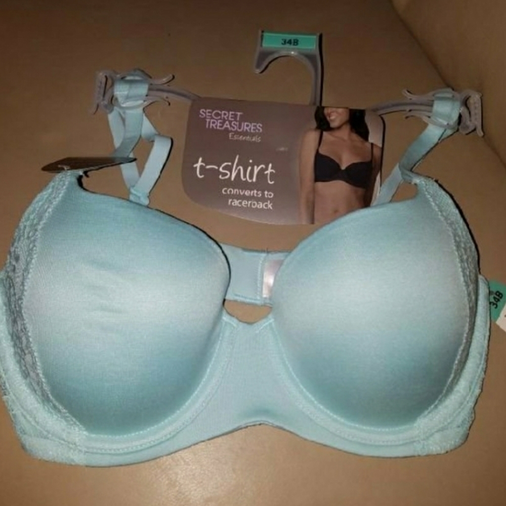 Teal T-Shirt style Bra